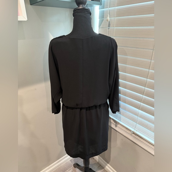 Greylin Anthropologie Elegant Black Draped Dress - Picture 2 of 6